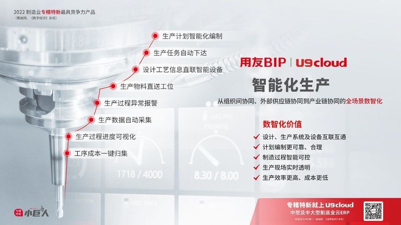 賦能“中國智造”，用友U9 cloud智能工廠建設(shè)